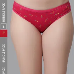 KEX Women Pack Of 2 Floral Printed Cotton Hipster Briefs-picture-31