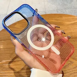 Luxury Kase LK080 Abstract Printed iPhone 14 Pro Fashion Gradient Color Back Case-image-82