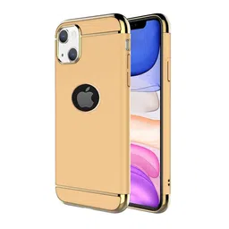 Alexvyan 3 In 1 Non Slip Matte Surface With Electroplate Frame iPhone 13 Mobile Back Case-56