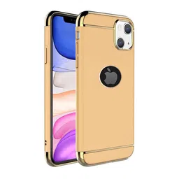 Alexvyan 3 In 1 Non Slip Matte Surface With Electroplate Frame iPhone 13 Mobile Back Case-35