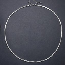 Peora Silver Plated Studded Waist Chain Saree Accessories-45