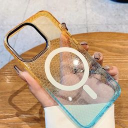 Luxury Kase LK080 Abstract Printed iPhone 14 Plus Fashion Gradient Color Back Case-image-30