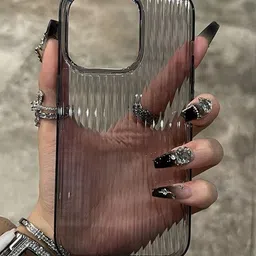 Luxury Kase Solid Printed iPhone 15 Back Case Mobile Accessories-11
