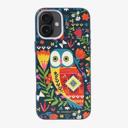 Chumbak Floral Printed iPhone 16 Plus Back Case Mobile Accessories-15