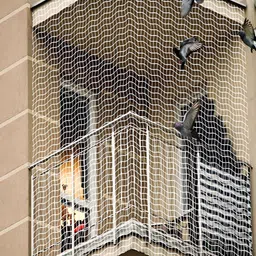 Kuber Industries White Anti Bird Net-25