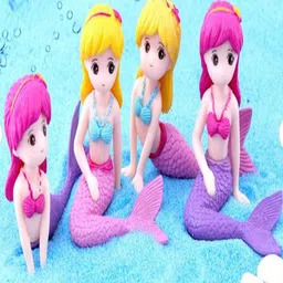 CHOCOZONE Set of 4 Mermaid Miniature Garden Accessories-58
