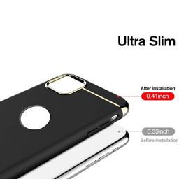 Alexvyan 3 In 1 Non Slip Matte Surface With Electroplate Frame iPhone 14 Mobile Back Case image 3