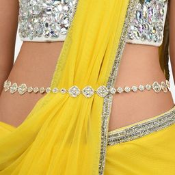 Zaveri Pearls Kundan & Artificial Beads Embellished Kamarbandh-50