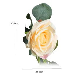 Wonderland Set Of 2 Peach & Green Artificial Rose Flower String Garden Accessory image 3