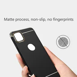 Alexvyan 3 In 1 Non Slip Matte Surface With Electroplate Frame iPhone 14 Mobile Back Case image 4