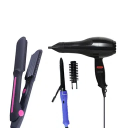 NIRVANI Set Of 3 2800 Salon Hair Dryer With Ceramic Plate Hair Crimper & 16B Hair Curler-43