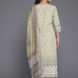 Libas Floral Printed Regular Sequinned Kurta with Salwar & Dupatta image 5