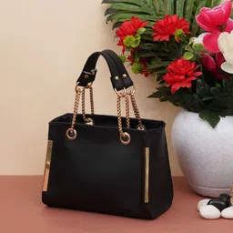 FABBHUE Structured Shoulder Bag with Fringed image 1