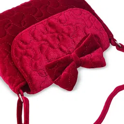 Accessorize Textured Structured Sling Bag with Fringed image 3