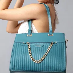 Diana Korr Striped Structured Handheld Bag-12