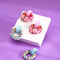 Yellow Chimes Multicoloured Contemporary Drop Earrings-image-78