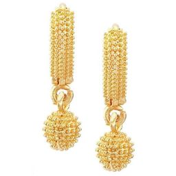 Jewar Mandi Gold-Toned Classic Drop Earrings-57