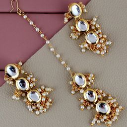 LUCKY JEWELLERY Gold Plated Jewellery Set-picture-25