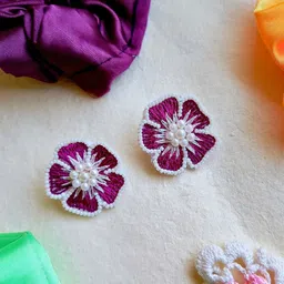 Sangria Beaded Studded Earrings-image-66