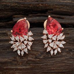 Kushal's Fashion Jewellery Rose Gold-Plated Zircon-Studded Classic Studs Earrings-54