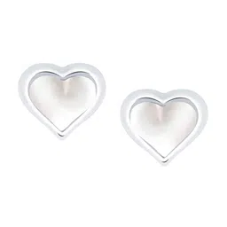 Yellow Chimes Silver-Toned Contemporary Studs Earrings-image-63