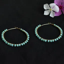 BeAbhika Beaded Hoop Earrings-image-37