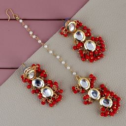 LUCKY JEWELLERY Gold Plated Jewellery Set-picture-6