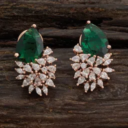 Kushal's Fashion Jewellery Rose Gold-Plated Classic Studs Earrings-21
