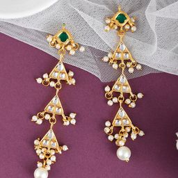 DASTOOR Gold Plated Classic Drop Earrings-27