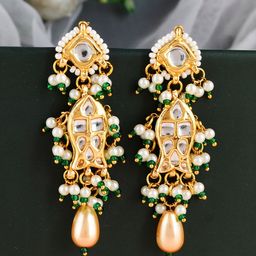 DASTOOR Gold-Plated Contemporary Drop Earrings-image-30