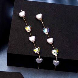 Yellow Chimes White Contemporary Hoop Earrings-17