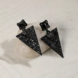 SOHI Artificial Stones Studded Drop Earrings-image-66