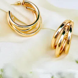 SALVE Circular Half Hoop Earrings-image-17