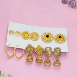 PRIVIU Floral Studs Earrings-picture-0