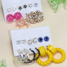 PRIVIU Quirky Studs Earrings-49