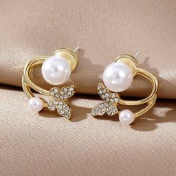 Softwrap Animal Shaped Stainless Steel Gold-Plated Studs Earrings-28