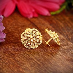 Vighnaharta Set Of 4 Gold Plated Studs Earrings-50