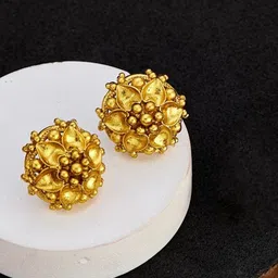 ATIBELLE Gold Plated Contemporary Stud Earrings-49