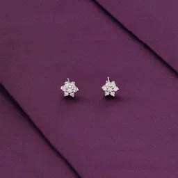 KAI JEWEL 925 Sterling Silver Rhodium-Plated Cubic Zirconia Studs Earrings-17