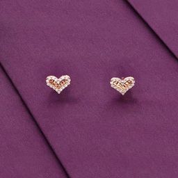 KAI JEWEL 92.5 Sterling Silver Rhodium-Plated Cubic Zirconia Studded Studs Earrings-8