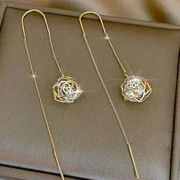 EL REGALO Contemporary Drops Earrings-34