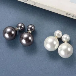 EL REGALO Pack Of 2 Beaded Contemporary Studs Earrings-26