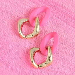 SOHI Gold-Plated Contemporary Studs Earrings-27