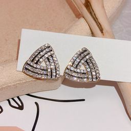 Shining Diva Fashion Gold-Plated Contemporary Studs Earrings-35