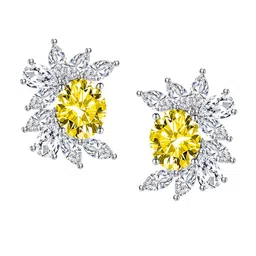 Designs & You Silver Plated Studs Earrings-39