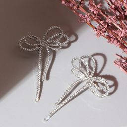 SOHI Silver-Plated Drop Earrings-25