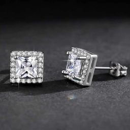 MYKI Silver-Plated Contemporary Studs Earrings-28