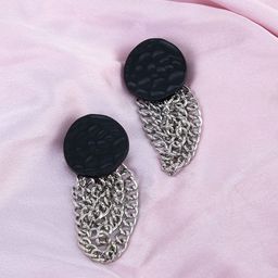 Kazo Silver-Plated Contemporary Drop Earrings-22