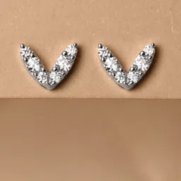 Clara 925 Sterling Silver Contemporary Cubic Zirconia Studs Earrings-31