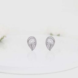 GIVA 925 Sterling Silver Rhodium Plated Zircon Sparkling Drop Earrings-image-1